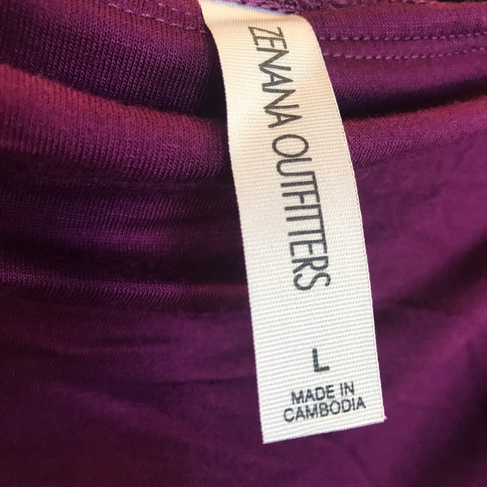 Bare Shoulder Maxi Dress plum - Picture 3 of 5